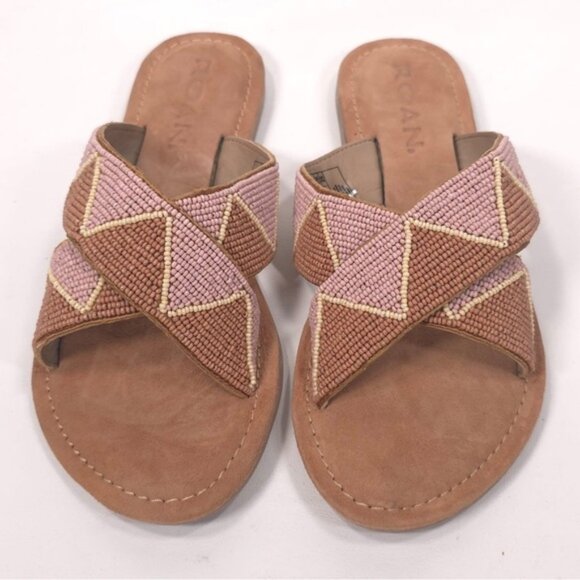 NWB Roan by Bedstu Women’s Quality Bahama Bead Sandals Scoop Bead Scobed - Picture 3 of 11